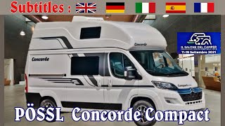 PÖSSL Concorde Compact  Parma 2021  Salone del Camper 25 [upl. by Alihs577]