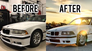 BUILDING A BUDGET E36 DRIFT CAR IN 16 MINUTES [upl. by Malonis]