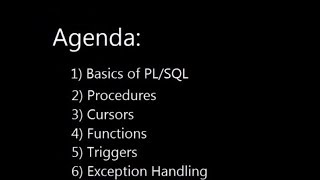 Learning PLSQL programming [upl. by Filippo]