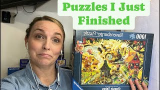 Puzzles I Just Finished  Springbok and Ravensburger [upl. by Burdett]