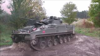 Dozens of Challenger 2 Tanks amp Warrior IFV Storm a Compound  British Army 2017 [upl. by Natsud]