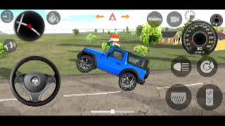 Indian car simulator 3d full modified blue thar android gameplay 2024 [upl. by Eimmit145]