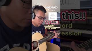 DADGAD Chord Progression chordprogression musician musician tutorial guitar acoustic [upl. by Notniuq287]