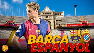 AVANT MATCH BARÇA 🔵🔴 Derby de Barcelone Frenkie et Olmo titulaires  ⎮ Barça  Espanyol mon XI [upl. by Ellekim862]