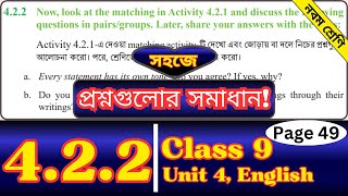 Class 9 English 422 Page 49  Question Answer  Tones in Statements  English Class Nine Chapter 4 [upl. by Ahcropal]