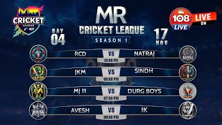 MR CRICKET LEAGUE T10  DAY 4  LIVE ON 108LIVE [upl. by Sucramraj875]