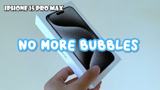 Unboxing iPhone 15 Pro Max with JETech Tempered Glass Film amp Non Yellowing Shockproof Case [upl. by Anined849]