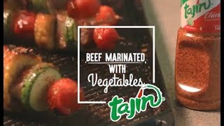 Marinated Beef and Veggies Skewer Recipe [upl. by Mir]