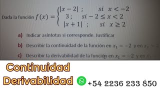 Continuidad y Derivabilidad de Funciones [upl. by Rawna936]