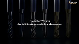 Walter Thread·tec™ Omni TD217 Advance Gewindebohrer [upl. by Yendroc658]