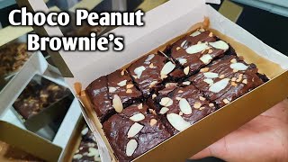 Choco peanut Brownies recipe na pang negosyo Madiskarteng Nanay by mhelchoice [upl. by Albric]