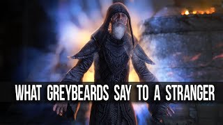 Skyrim WHAT HAPPENS if you come to the Greybeards at the beginning of the game [upl. by Lebiralc]