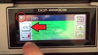 Connecting Brother DCP6690CW via WiFi [upl. by Rosemonde139]