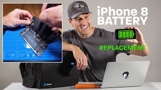 iPhone 8 Battery Replacement with iFixit [upl. by Lyrehc]