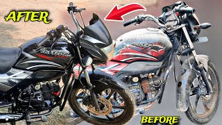 Passion Pro Bike Full Modified  Qamar Bike Restoration  Hero Bike Modification  QBR [upl. by Seligman]