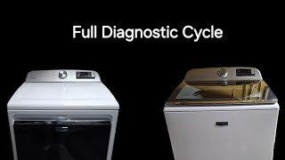 Maytag Washer And Dryer Full Diagnostic Cycle 4K And Uncut [upl. by Cykana614]