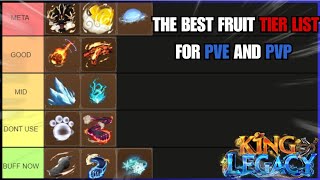 UPDATE 7 TIER LIST FOR PVE AND PVP King Legacy [upl. by Eniawd68]