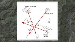 Topo Maps Part 9 Using a Map and Compass to Locate Yourself [upl. by Neeham993]