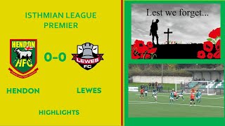 HENDON 00 LEWES  Highlights 9 November 2024 [upl. by Bonnice]