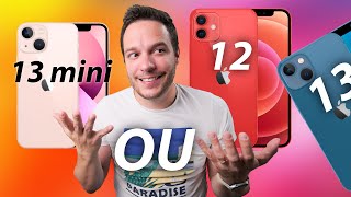 iPhone 13 MINI ou iPhone 12 ou iPhone 13 haha  Lequel CHOISIR [upl. by Buna]