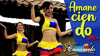 CUMBIAS COLOMBIANAS  ORQUESTA FEMENINA CARAMELO  AMANECIENDO MIX [upl. by Leler]