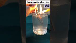 ⚗️Decomposition Reaction⚗️ Electrolysis of water Class 10 chapter1 ScienceChemistry experiment [upl. by Oirevas79]