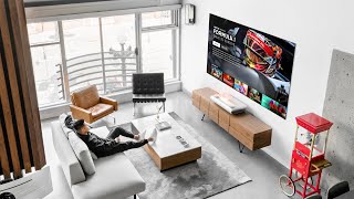 The 100” 4K LASER TV Setup  Best Value [upl. by Doyle]