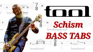 Tool  Schism BASS TABS  Cover  Tutorial  Lesson [upl. by Eves]