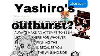 Yashiro’s Outburts  Tbhk x YN texting story Yashiro angst [upl. by Kylila452]