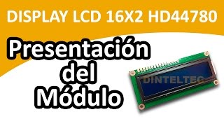 Como usar LCD 16X2 Basado en HD44780 con Arduino  Dinteltec [upl. by Attenaz]