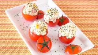 BiteSize Tomato Cup Sushi Recipe ひとくちトマトカップ寿司 レシピ [upl. by Irma]