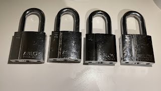 locksport Picking 4 pcs of random Abloy Classic padlocks in 13 minutes [upl. by Hawley]