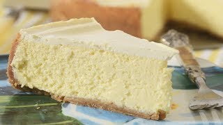 New York Cheesecake Recipe Demonstration  Joyofbakingcom [upl. by Patty]