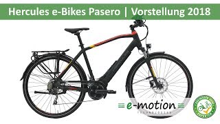 Hercules Pasero Vorstellung Trekking eBike  Pedelec Preview Vorschau 2018 [upl. by Anwahsad]