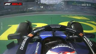 Sargeant Magnussen crash 2024 Miami GP [upl. by Niveb929]