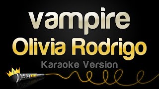 Olivia Rodrigo  vampire Karaoke Version [upl. by Heimlich]