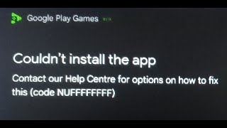 Fix Google Play Games Error Code NUFFFFFFFF Couldnt Install The App On PC [upl. by Tima]