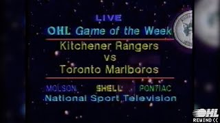 OHL Rewind  Wayback Wednesday Kitchener Rangers  Toronto Marlboros  January 17 1987 [upl. by Haveman711]