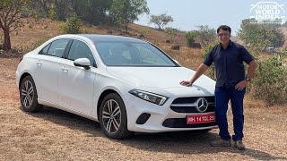 Mercedes Benz A Class Limo  Detailed road test review  Motorworld India [upl. by Ahsinom]