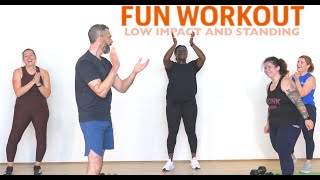 ALL LEVELS TOTAL BODY WORKOUT Low impact and standing [upl. by Navada]