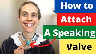 How to Attach a Speaking Valve to a Tracheostomy Tube Life with a Vent shorts [upl. by Adamina]