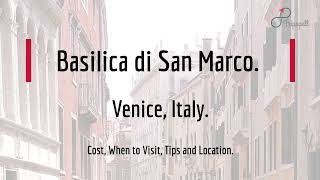 Basilica di San Marco Venice Guide  What to do When to visit How to reach Cost  Tripspell [upl. by Attekal]