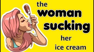 The woman sucking her ice cream 💦😂 [upl. by Nagle]