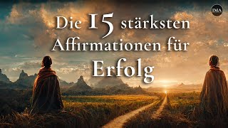 Die 15 stärksten Affirmationen für Erfolg  Höre es für mind 21 Tage [upl. by Pontone325]