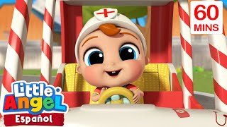 Las Ruedas de la Ambulancia con Bebé Juan Canciones Infantiles con Bebé Juan🎵Little Angel Español [upl. by Cheshire]