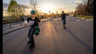 Inline skating rollerblading team skating [upl. by Hcib301]