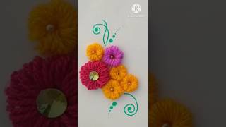 beautiful creative ideas by wool origami diy flowers shortvideo [upl. by Nevets]