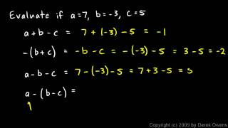 Algebra 1 204b  Distributing a Negative Sign [upl. by Tyrus]