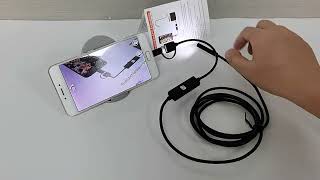 Endoscopio Usb Mini Camara 6 Leds Cable 2m 7mm Lente [upl. by Dorraj420]