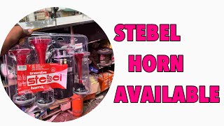 Stebel horn black motor hornpickup hornAir pressure horn truck horn bike horn [upl. by Eelyek256]